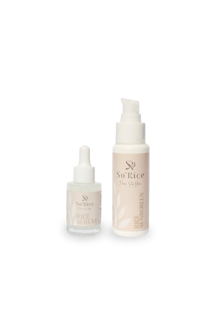 Pirinç Özlü Güneş Kremi ve Serum Seti
