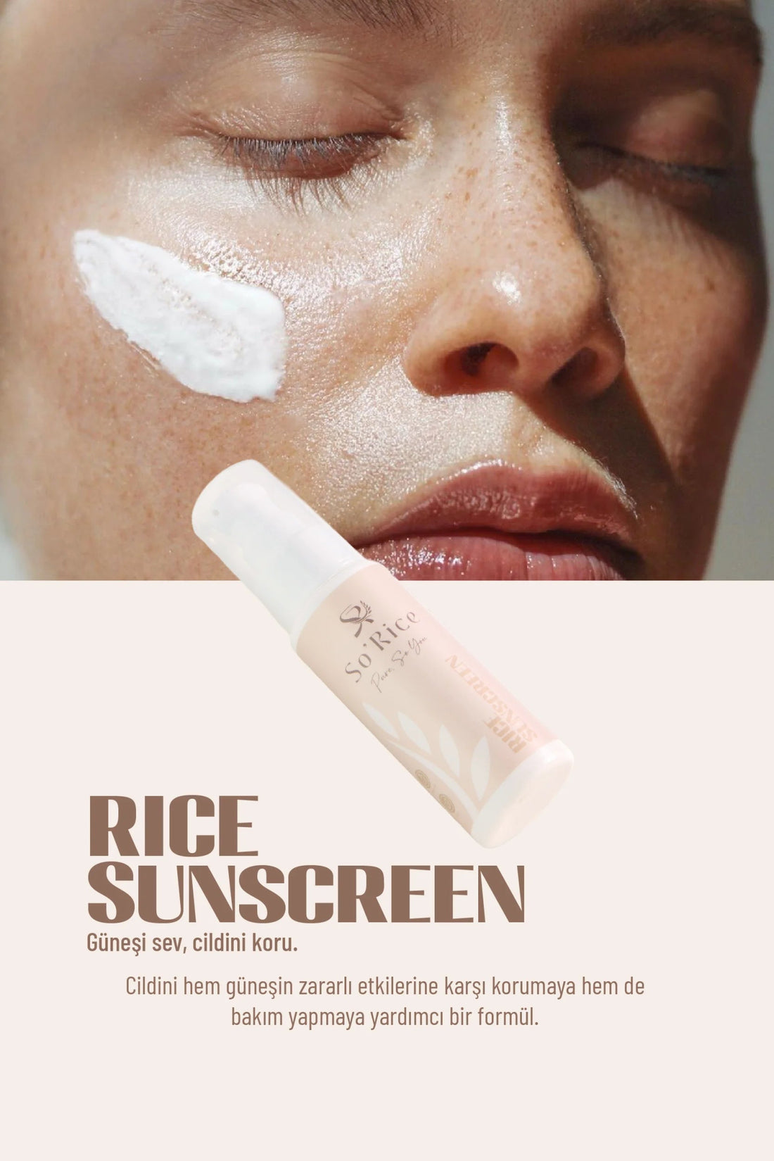 Pirinç Özlü Güneş Kremi - So'Rice