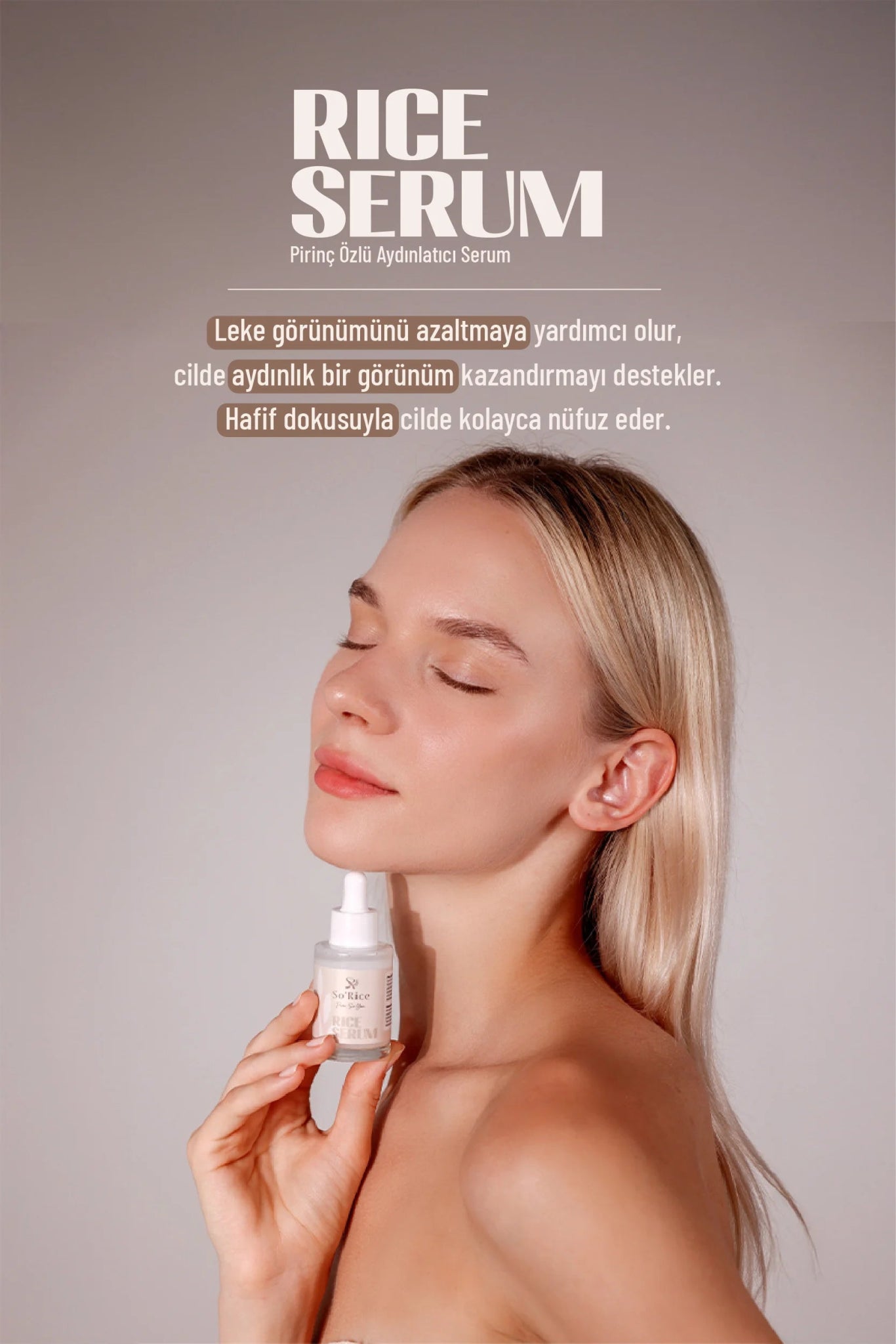 Pirinç Özlü Yüz Serum - So'Rice